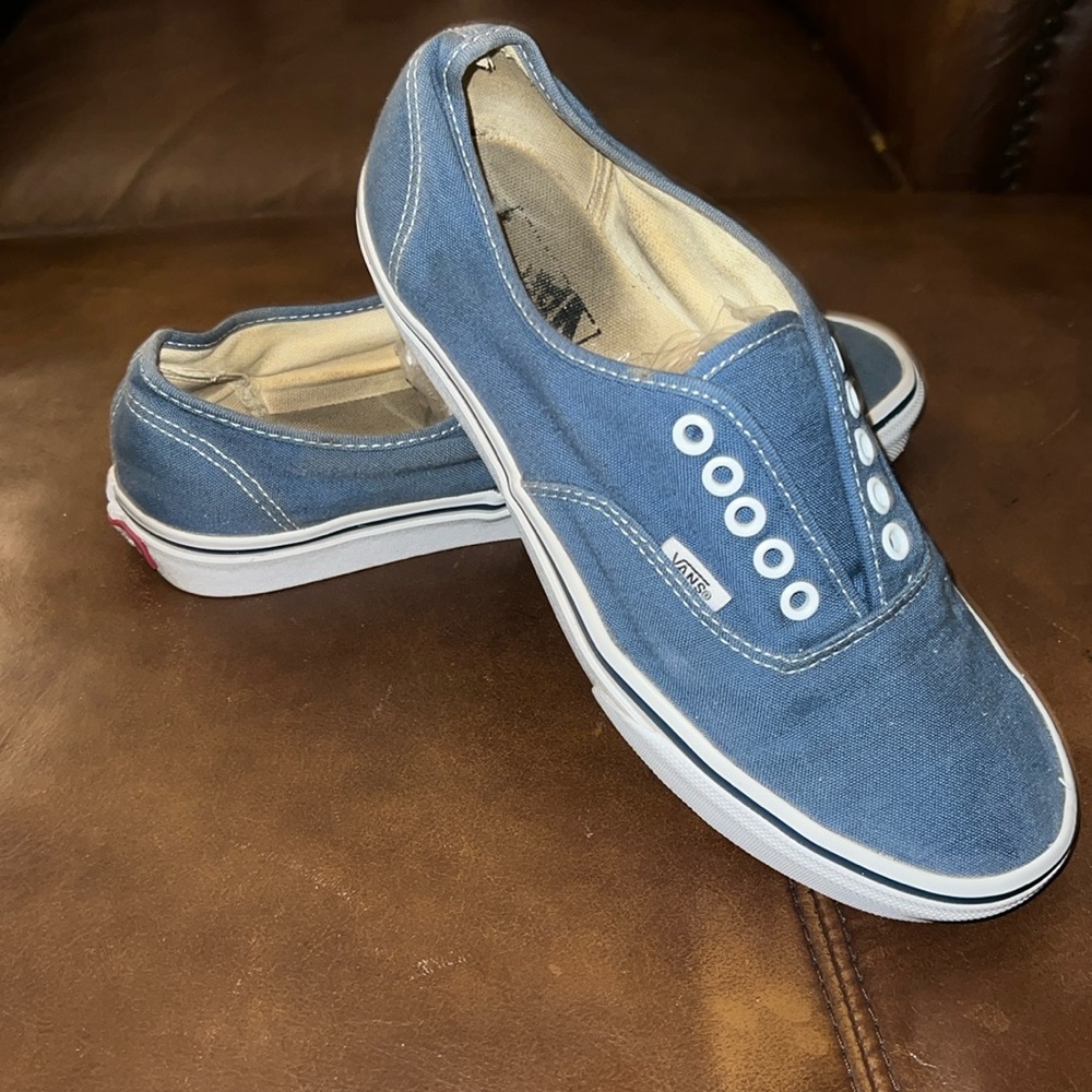 Vans Blue Slip-On Sneakers